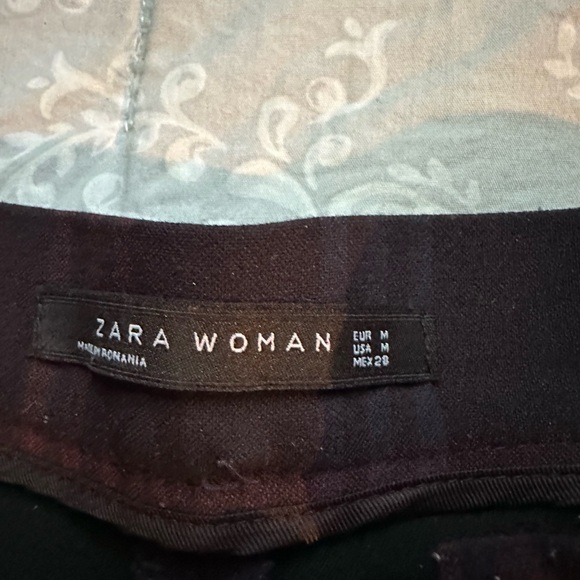 💫ZARA💫 plaid pants size M - Picture 3 of 4